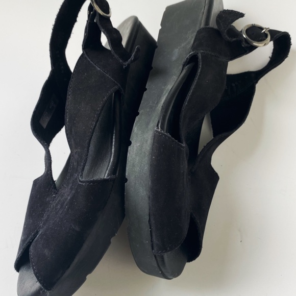 Arche black suede sandals size 38 - Picture 4 of 6